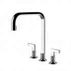 Dreiloch-Waschtischarmatur mit Schwenkfunktion Gessi Inciso 58701 | Edilceram Design