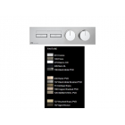 Gessi Hi-Fi Linear 63011 + 63012 Thermostat-Brausebatterie für die Wandmontage | Edilceramdesign