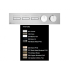 Gessi Hi-Fi Linear 63013 + 63014 Thermostat-Brausebatterie für die Wandmontage | Edilceramdesign