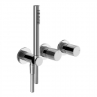 2-Wege-Brausemischer mit Handbrause Gessi Habito Cesello 70438 | Edilceram Design