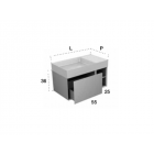 Falper. Quattro.zero #CJ Schrank mit 1 Schublade, offenes Fach und D8H Wandwaschbecken | Edilceramdesign