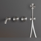 Cea Design Giotto Plus GIO94 Wand-Badarmaturenset mit Handbrause und Auslauf | Edilceram Design