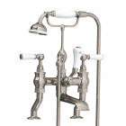 Lefroy Brooks Wannen/Brausebatterie mit weißen Hebeln WL 1100 | Edilceram Design