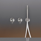 Set aus 2 Wand-Badarmaturen mit Handbrause Cea Design Milo360 MIL43 | Edilceram Design