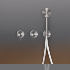 Set aus 2 Wand-Bad-/Duscharmaturen mit Handbrause Cea Design Milo360 MIL43Y | Edilceram Design