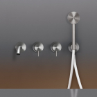 Set aus 2 Wand-Badarmaturen mit Auslauf Cea Design Milo360 MIL44Y | Edilceram Design