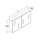 Boffi SQUARE OSAC02 Containerspiegel für die Wandmontage | Edilceramdesign