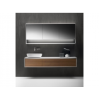 Falper Shape Evo #A7 3-Schubladen-Schrank, integrierte Platte und Aufsatzwaschbecken 183 cm | Edilceramdesign