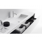 Falper ViaVeneto #DPV Schrank mit 1 Schublade und integrierter Waschtischplatte aus ceramilux 80 cm | Edilceramdesign