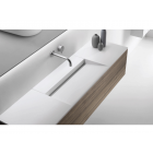 Falper Pure #ATC Schrank mit 1 Schublade und integrierter Waschtischplatte in Cristalplant 140 cm | Edilceram Design