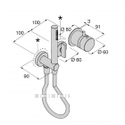 Boffi Garden RHGN03E + RHGN03I Thermostatisches Brauseset für die Wandmontage | Edilceram Design