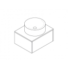 Salvatori Balnea rundes Aufsatzwaschbecken mit modularem System L60 H30 | Edilceramdesign