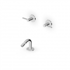 Zucchetti Isy22 ZIS3751 Bidetmischer mit auf der Arbeitsplatte montiertem Auslauf | Edilceram Design