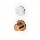 Zucchetti Isy22 ZIS4801.P91 Thermostat-Duschmischer mit Absperrventil – Kupfer gebürstet PVD | Edilceram Design