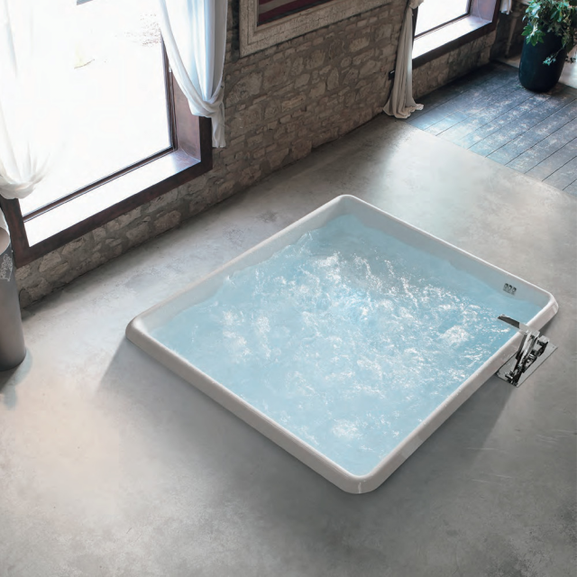 Eingebaute Whirlpool-Wanne Hafro Bolla Q 2BOA6N6 | Edilceram Design