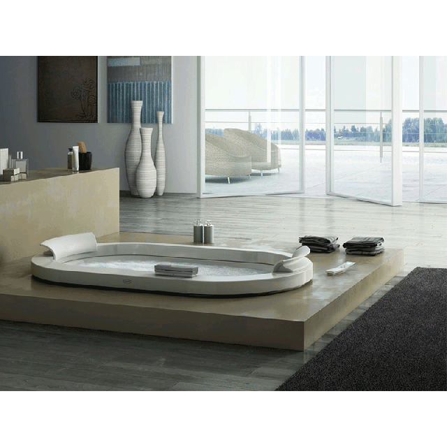 Jacuzzi Opalia Stone 9F43586A bodenmontierte Whirlpool-Badewanne | Edilceram Design