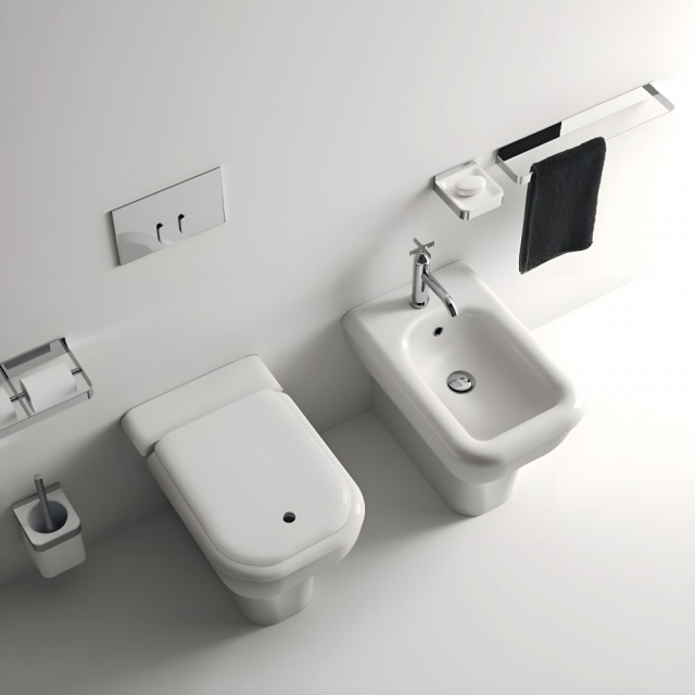 Agape Memory ACER0898WZ bodenstehendes WC mit Deckel | Edilceram Design