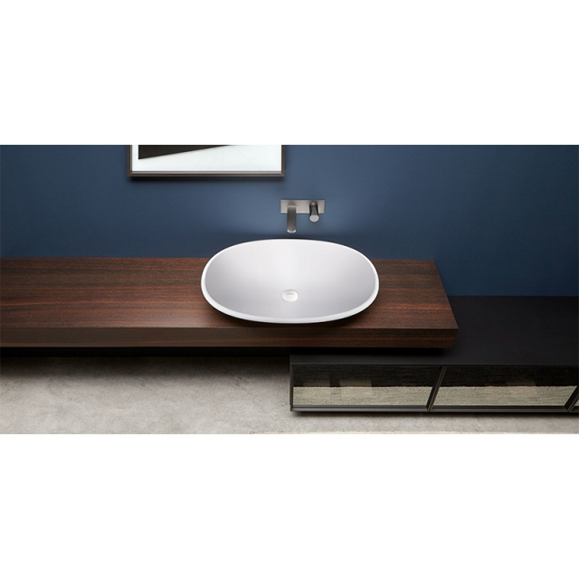 Antonio Lupi Rim RIM76 ovaler Aufsatzwaschtisch in Flumood | Edilceram Design