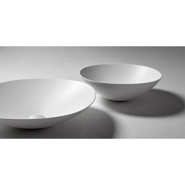 Antonio Lupi Velo VELOTONDO45 runder Aufsatzwaschtisch in Flumood | Edilceram Design