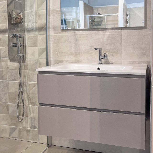 Zusammensetzung Geromin Qubo2 05 100x50 Ares Grau | Edilceram Design