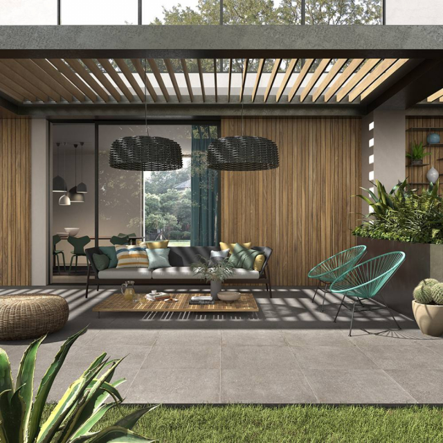 Castelvetro Konkrete_Outfit Fliesen 100x100 GRAU XKO10R4 | Edilceram Design