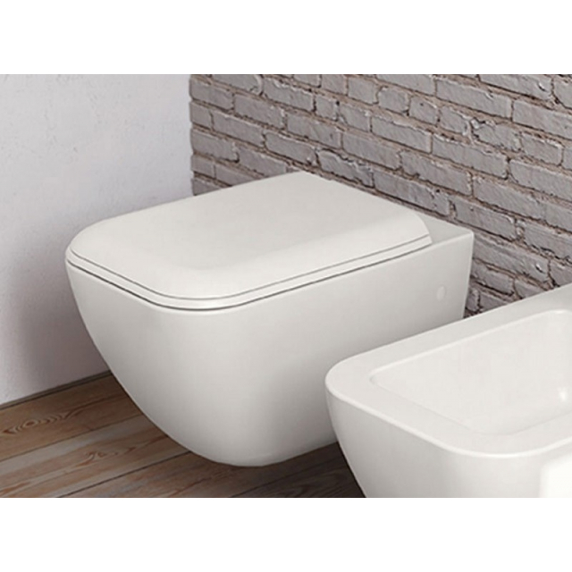Ceramica Cielo Shui Comfort CPVSHCOTF weißer duroplastisch ausgehärteter Toilettensitzbezug | Edilceramdesign