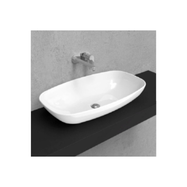 Flaminia NudaSlim75 ND75A Aufsatzwaschtisch | Edilceram Design