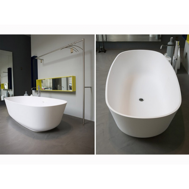 Antonio Lupi BAIAS ovale freistehende Badewanne in Cristalplant | Edilceramdesign