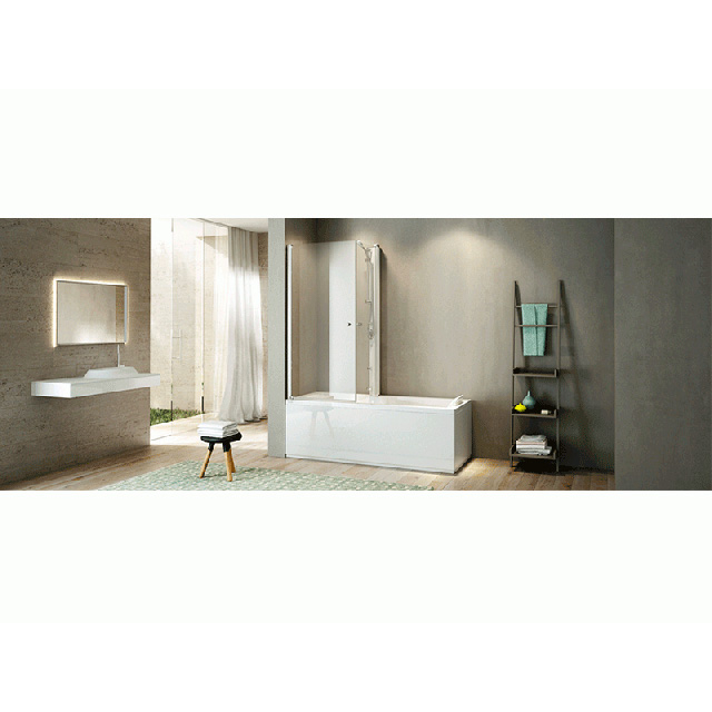 Jacuzzi MIx 9448456A Duschabtrennung für wandmontierte Badewanne | Edilceramdesign