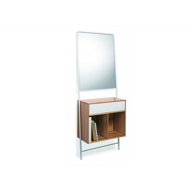 Badezimmermöbel Lineabeta Konsolentisch aus Bambus mit Spiegel 5133 | Edilceramdesign