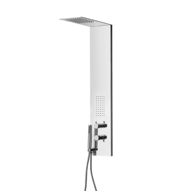 Duschsäule aus gebürstetem Edelstahl City Morini S935W | Edilceram Design