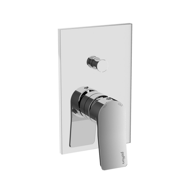 Brausebatterie mit Umsteller Paffoni Tilt TI015CR | Edilceram Design