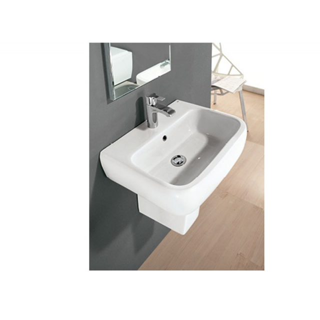 Metropolitan Wandwaschtisch, Sockel oder Halbsäule 60 cm MEWB00001 | Edilceram Design