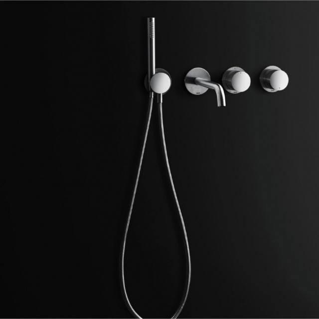 Boffi Eclipse RGRX05E + RGRX05I wandmontierte Badewannengarnitur | Edilceram Design