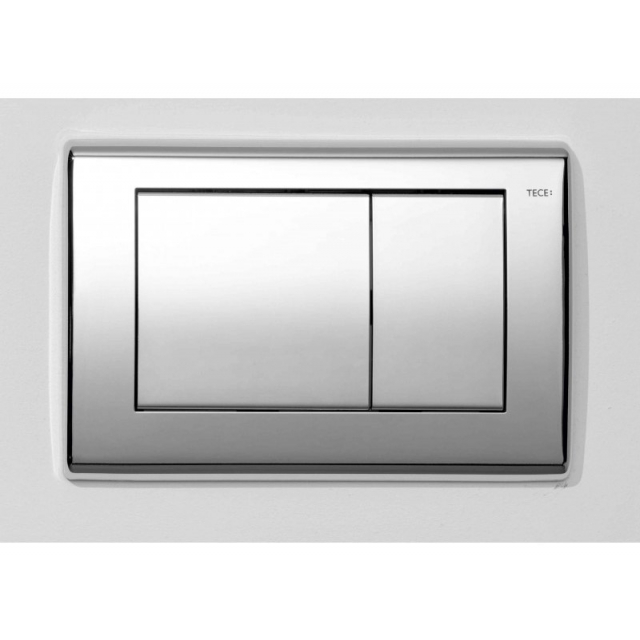 Toilettenplatten Tece Tece planus externe Toilettenplatte aus Stahl Doppelknopf 9.240.322 | Edilceramdesign
